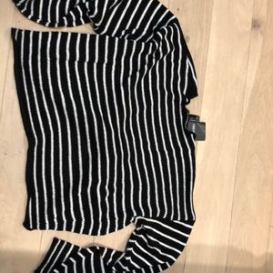Twist front sweater